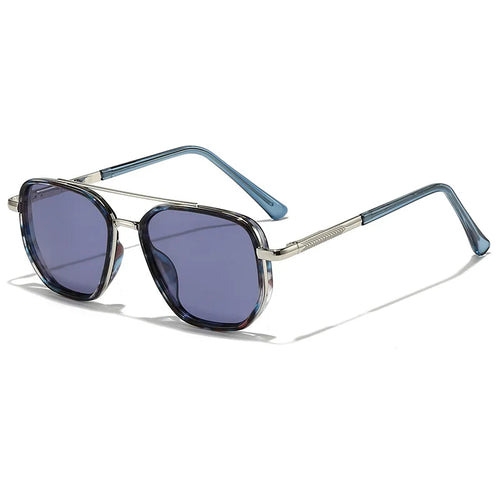 Polarized Geometric Double-Beam Sunglasses